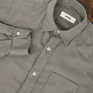 Buck Mason Olive Green Button Up Long Sleeved Shirt Size Medium Classic